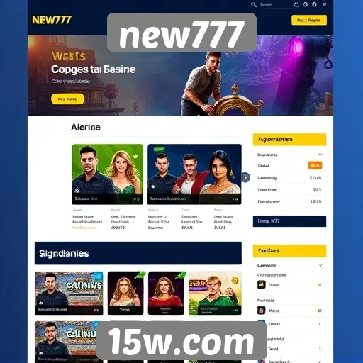 novidades na interface do novo site new777